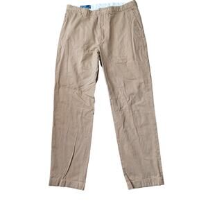 Polo by Ralph Lauren Prospect Pant Mens 36x34 Tan Khaki Chino Cotton Trousers